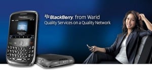 Warid introduced BlackBerry Curve 9320
