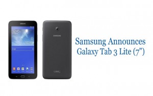 Samsung officially announces Galaxy Tab3 Lite (7”)