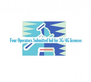 Four Operators Submitted bid for 3G/4G licences