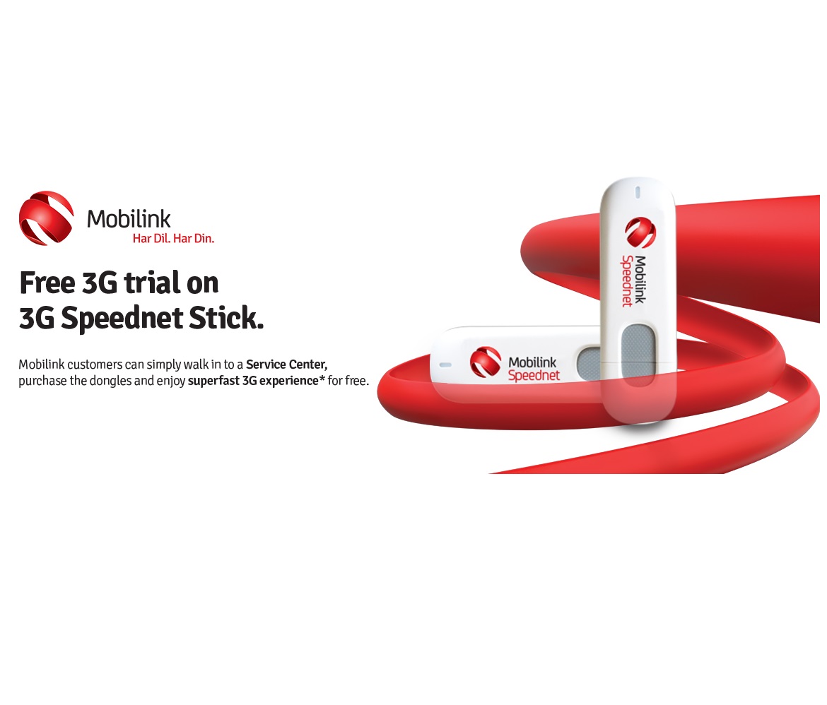 Mobilink launches Speednet-Pakistan’s first 3G USB Dongle