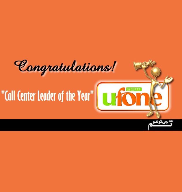 Ufone wins “Call Center Leader of the Year” Award in US