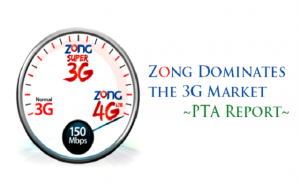 Zong Dominates the Pakistan's 3G Market - PTA Report