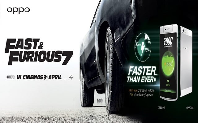 OPPO Partners Fast & Furious 7