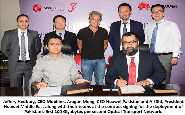Mobilink Signs Huawei to Install Pakistan’s First 100Gbps Optical Network