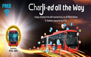 PTCL Proudly Announces Free Wifi Services in All Metro Buses and Stations