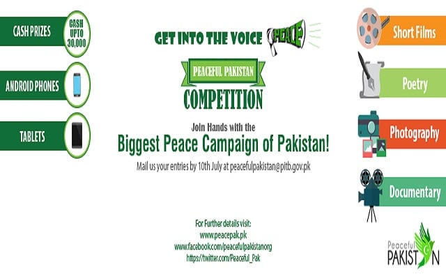 Peaceful Pakistan Announced First Online Competition