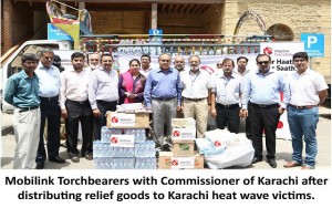 Mobilink Torchbearers Helps Karachi to Battle the Heat