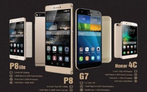 Huawei P8, P8 Lite, Honor 4C and G7 Now Available in Gold Version