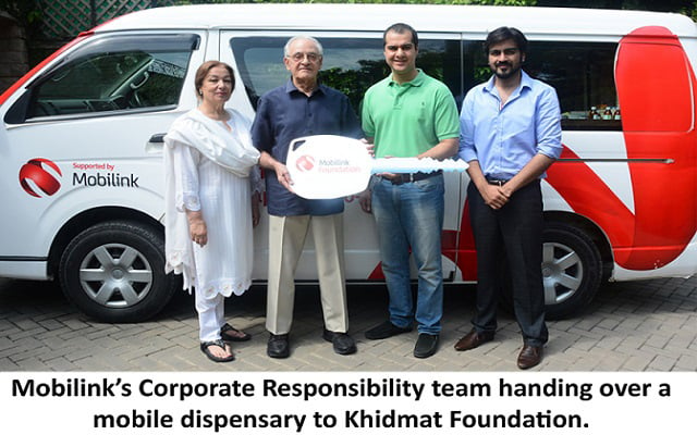 Mobilink Donates State-of-the-Art Mobile Dispensary to Khidmat Foundation