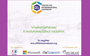 TiE-CEL Islamabad Brings eTaaleemSePakistan Sponsored by Microsoft and Powered by eTaaleem