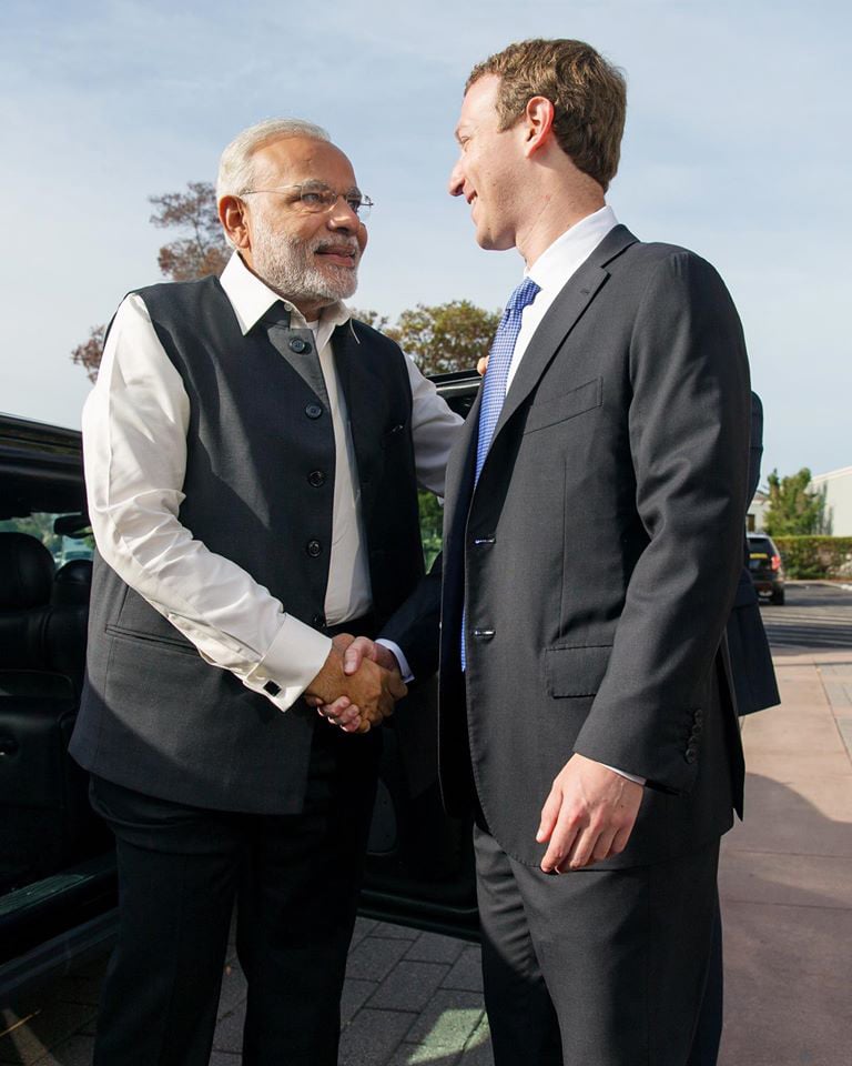 Facebook CEO Zuckerberg Supports Digital India Ahead of Q&A With PM Modi