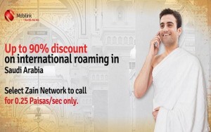 Mobilink Brings Upto 90% Discount on IR in Saudi Arabia