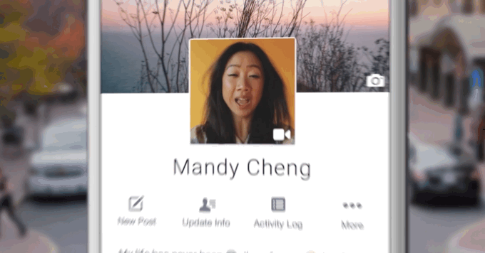 Facebook Adds 7-Second Looping Video as a Profile Picture
