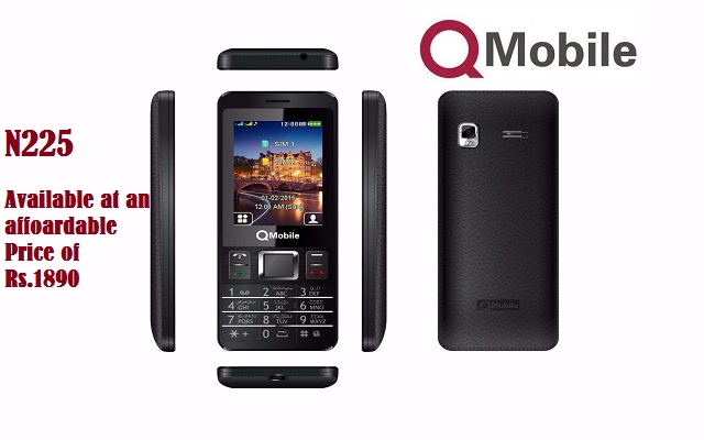 QMobile Introduces an Elegant Bar phone N225 at an Affoardable Price of Rs 1890