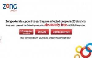 Zong Extends Support in Earthquake Affected Areas