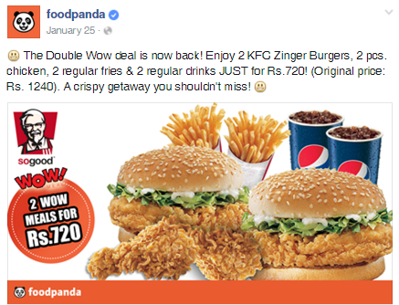 foodpanda.pk Brings for You the Best Deals Again