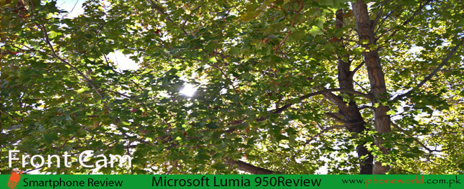 Microsoft Lumia 950 camera-Front