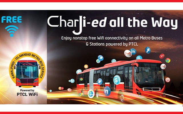 PTCL Presents its CharJi Metro Bus Infograph: Passengers Used High Amount of Data