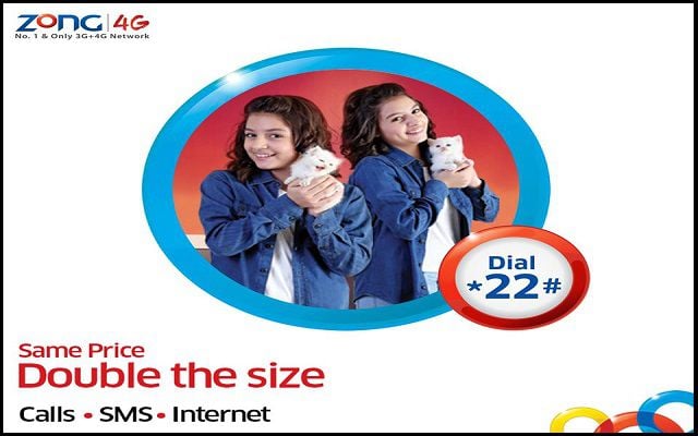 Zong Steps up to ‘Double Everything’ for its Prepaid Subscribers