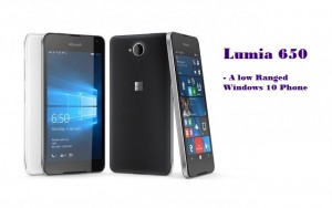 Microsoft Introduces an Affordable Windows 10 phone Lumia 650