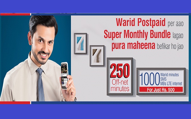 Warid Introduces Super Monthly Bundle for New Postpaid Customers