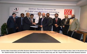 Service Sales Corporation signs MoU with Jaffer Business Systems for IT Solutions