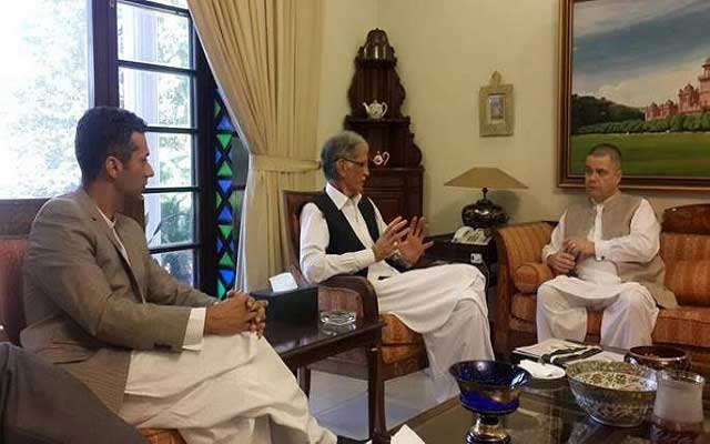 CEO Telenor Pakistan made a courtesy call to the Chief Minister of KPK today