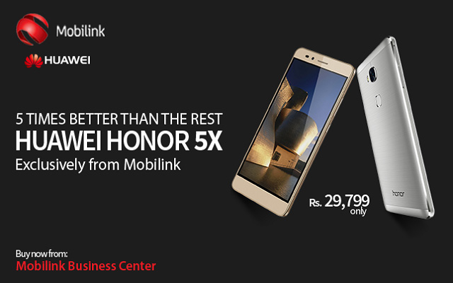 Mobilink Introduces New Smartphone Huawei Honor 5X