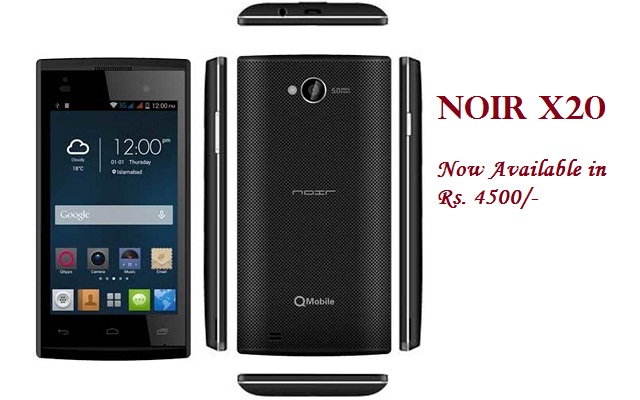 QMobile Reduces the Price of Noir X20; Now Available Only in Rs 4500