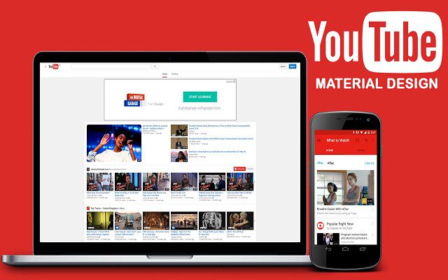 YouTube to Get Google’s Material Design