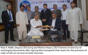 Zong Equips Channel 24, City 42 With Advanced 4G Services