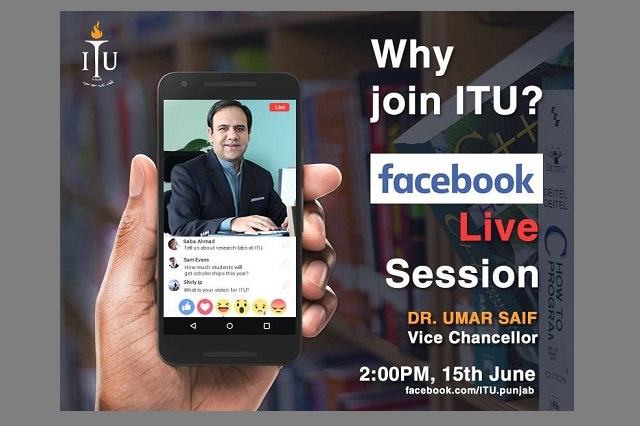 VC of IT University Dr. Umar Saif will be Live Tomorrow on Facebook
