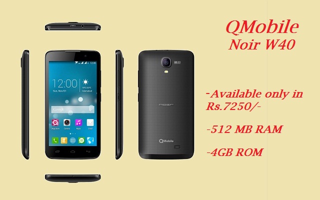 QMobile Launches Noir W40 at an Affordable Price of Rs 7250