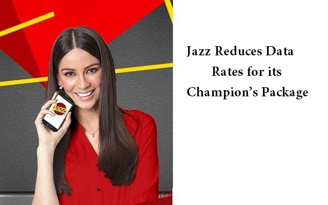 Jazz Reduces Data Rates for its Champion’s Package