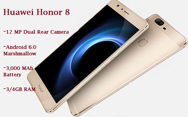 Huawei Announces Mid Range Flagship honor 8 with P9 specifications
