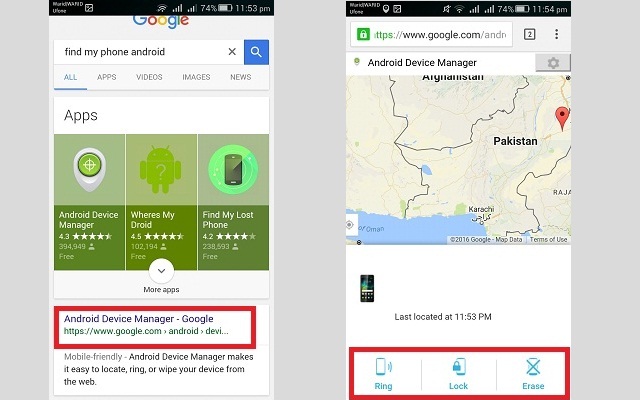 How to find your lost Android phone?