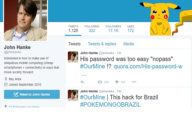 Pokémon Go Creator's Twitter Account Got Hacked