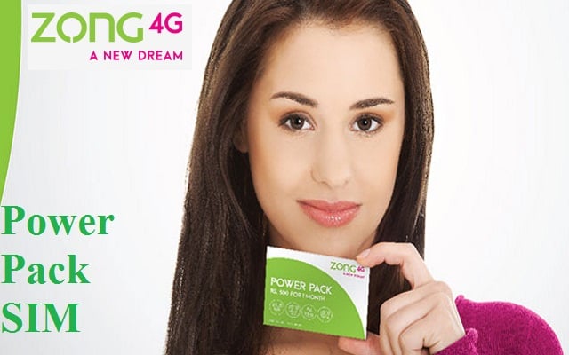 Zong Introduces Power Pack SIM with 3 Monthly Packages