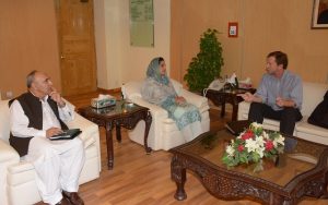 Mr. Mike Bailey Calls on Anusha Rehman to Discuss the Matters of Mutual Interests