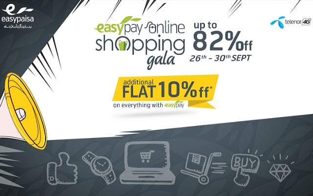 Easypay Online Shopping Gala on Daraz.pk Gets 5x Hotter Today