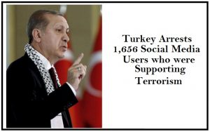 Turkey Arrests 1,656 Social Media Users who were Supporting Terrorism