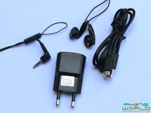 qmobile noir i2 power charger data cable headphones