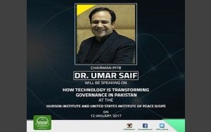 Umar Saif to Present Pakistan at the Hudson Institute & USIP in Washington Today