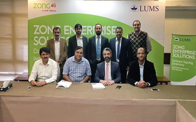Zong Partners with LUMS for Dedicated Internet Services and VDI Solution