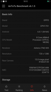 oppo a57 antutu results and comparison