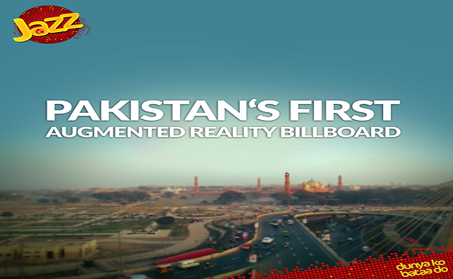 Jazz Introduces Pakistan’s First Ever Augmented Reality Billboard