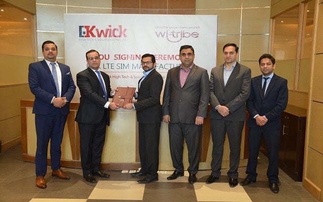 Kwick & Wi-tribe Sign MoU for LTE SIM Manufacturing