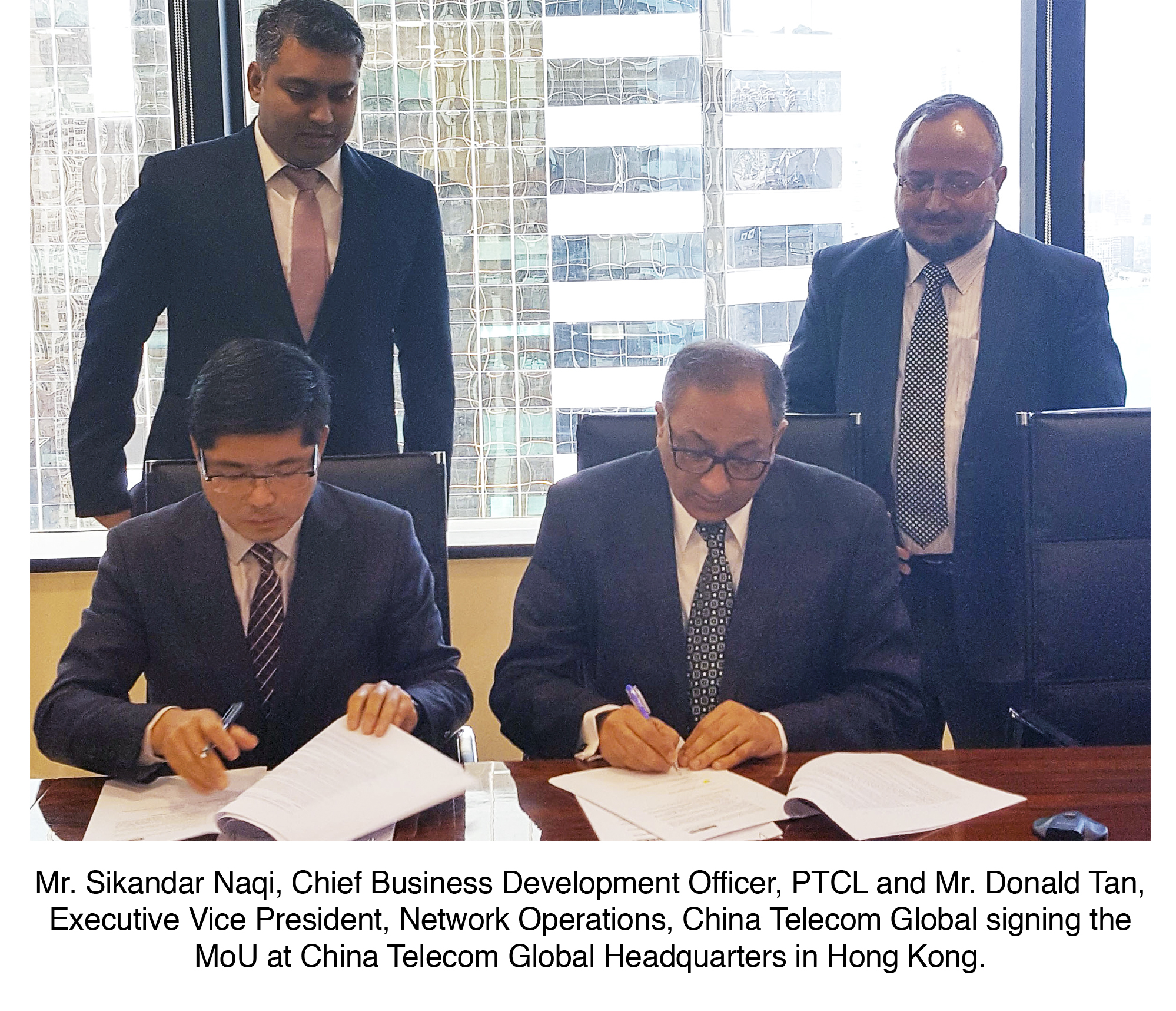 PTCL and China Telecom Global Sign MoU to Establish Optical Fiber Network