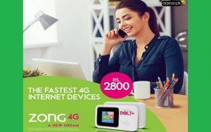 Zong 4G Internet Devices