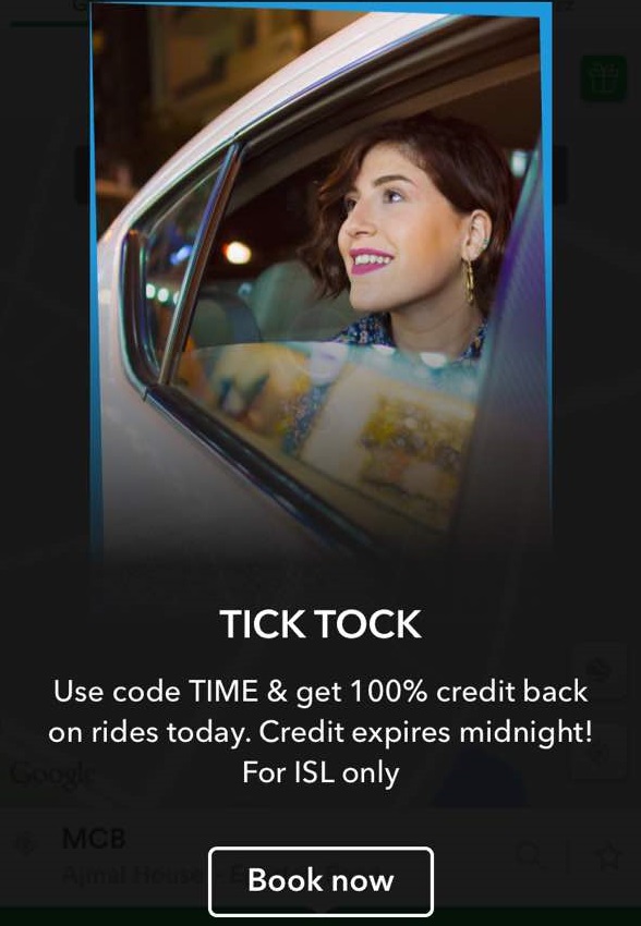 Use Code TIME and Get 100 Percent Credit Back on Careem Rides Today